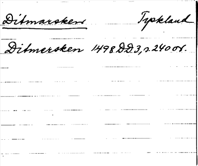 Bild på arkivkortet för arkivposten Ditmarsken