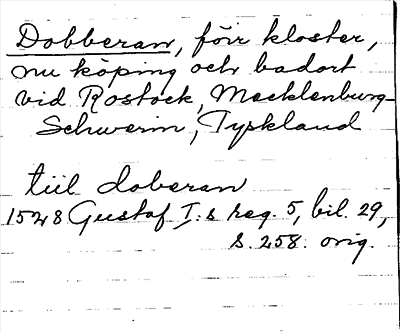Bild på arkivkortet för arkivposten Dobberan