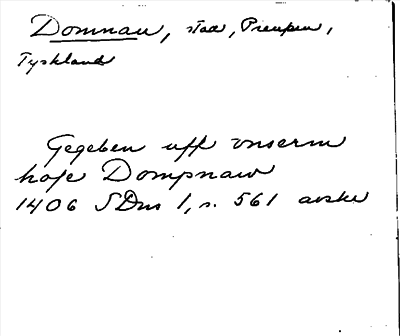 Bild på arkivkortet för arkivposten Domnau