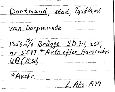 Bild på arkivkortet för arkivposten Dortmund