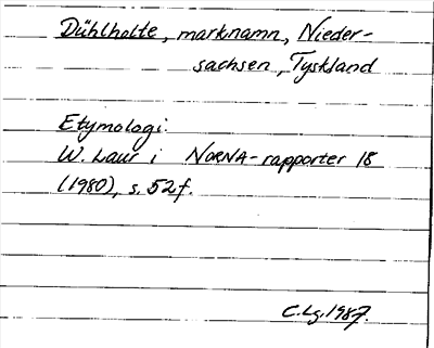 Bild på arkivkortet för arkivposten Dühlhotte