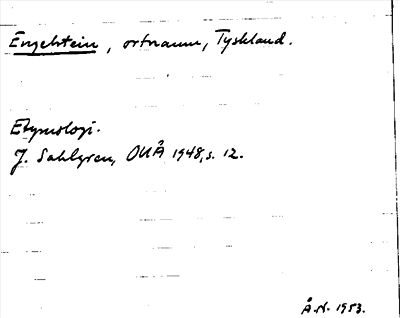 Bild på arkivkortet för arkivposten Engelstein