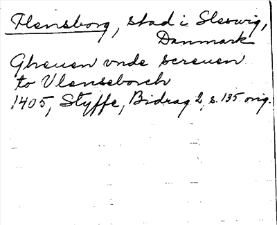 Bild på arkivkortet för arkivposten Flensborg