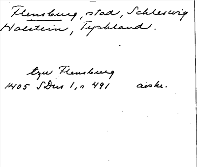 Bild på arkivkortet för arkivposten Flensburg