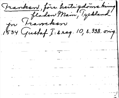 Bild på arkivkortet för arkivposten Franken