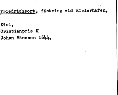 Bild på arkivkortet för arkivposten Friedrichsort