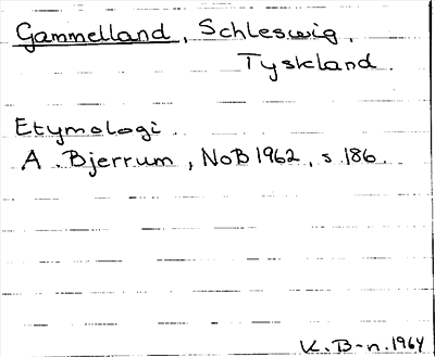 Bild på arkivkortet för arkivposten Gammelland