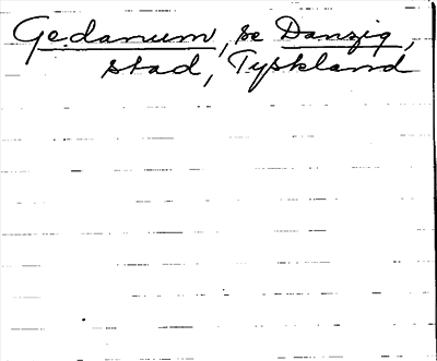Bild på arkivkortet för arkivposten Gedanum, se Danzig