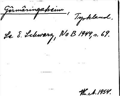 Bild på arkivkortet för arkivposten Gêrmâringaheim