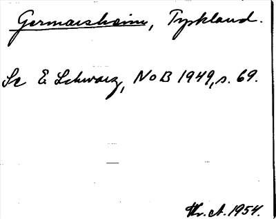 Bild på arkivkortet för arkivposten Germarsheim