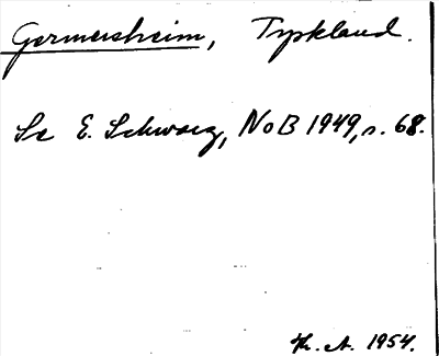 Bild på arkivkortet för arkivposten Germersheim