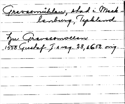 Bild på arkivkortet för arkivposten Grevesmühlen
