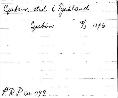 Bild på arkivkortet för arkivposten Guben