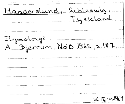 Bild på arkivkortet för arkivposten Handerslund