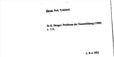 Bild på arkivkortet för arkivposten Havel