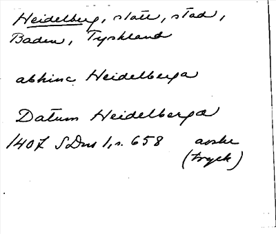 Bild på arkivkortet för arkivposten Heidelberg