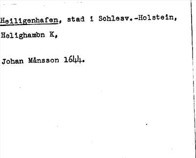 Bild på arkivkortet för arkivposten Heiligenhafen