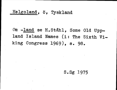 Bild på arkivkortet för arkivposten Helgoland
