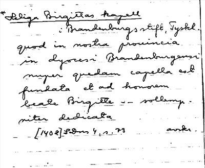 Bild på arkivkortet för arkivposten Heliga Birgittas kapell