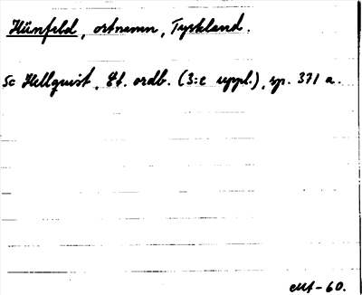 Bild på arkivkortet för arkivposten Hünfeld