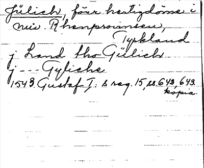 Bild på arkivkortet för arkivposten Jülich