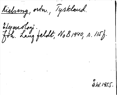 Bild på arkivkortet för arkivposten Kielseng