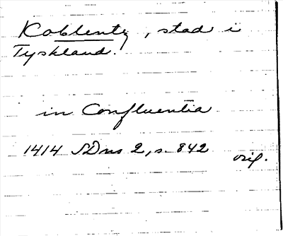 Bild på arkivkortet för arkivposten Koblentz