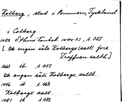 Bild på arkivkortet för arkivposten Kolberg