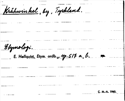 Bild på arkivkortet för arkivposten Kråhwinkel
