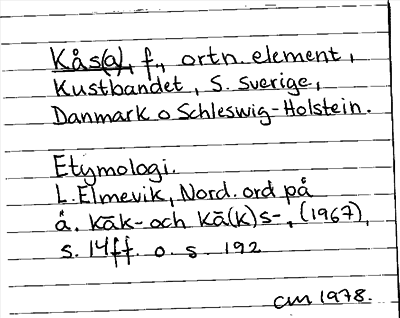Bild på arkivkortet för arkivposten Kåsa