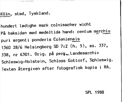 Bild på arkivkortet för arkivposten Köln