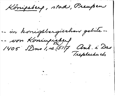 Bild på arkivkortet för arkivposten Königsberg