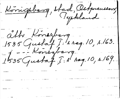 Bild på arkivkortet för arkivposten Königsberg