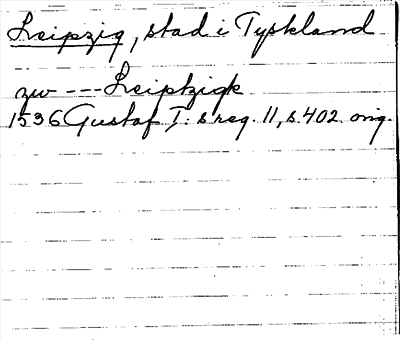 Bild på arkivkortet för arkivposten Leipzig