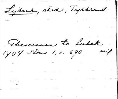 Bild på arkivkortet för arkivposten Lybeck