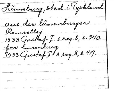 Bild på arkivkortet för arkivposten Lüneburg