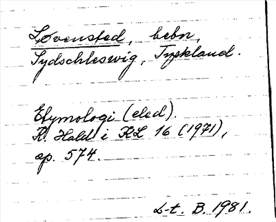 Bild på arkivkortet för arkivposten Løvensted