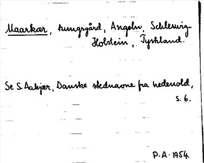 Bild på arkivkortet för arkivposten Maarkær