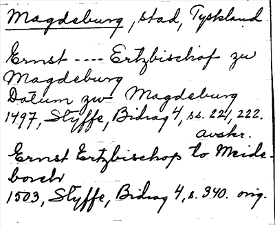 Bild på arkivkortet för arkivposten Magdeburg