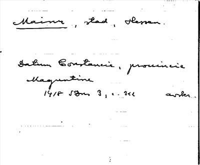 Bild på arkivkortet för arkivposten Mainz