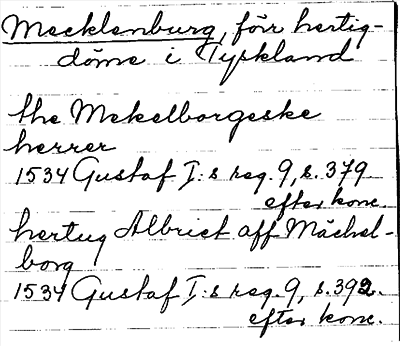 Bild på arkivkortet för arkivposten Mecklenburg