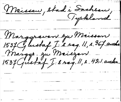 Bild på arkivkortet för arkivposten Meissen