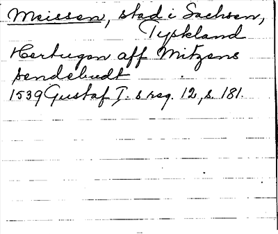 Bild på arkivkortet för arkivposten Meissen