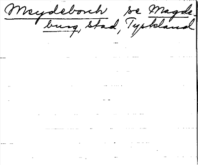 Bild på arkivkortet för arkivposten Meydeborch, se Magdeburg