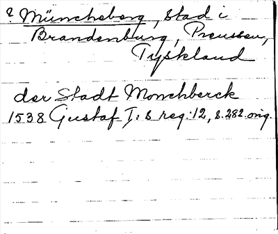 Bild på arkivkortet för arkivposten Müncheberg