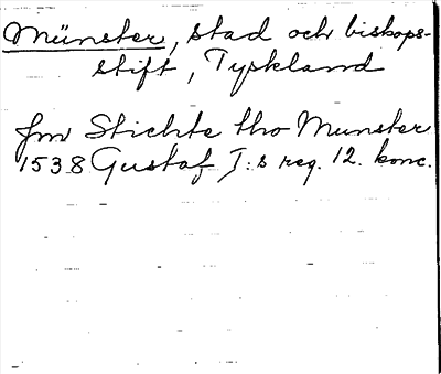Bild på arkivkortet för arkivposten Münster