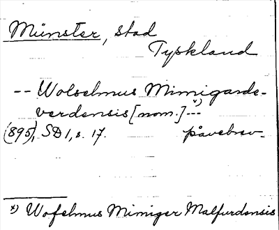 Bild på arkivkortet för arkivposten Münster