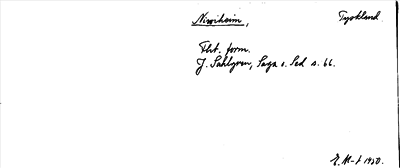 Bild på arkivkortet för arkivposten Niwiheim