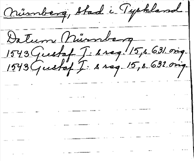 Bild på arkivkortet för arkivposten Nürnberg