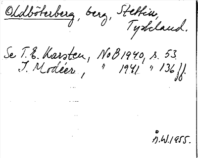 Bild på arkivkortet för arkivposten Oldböterberg